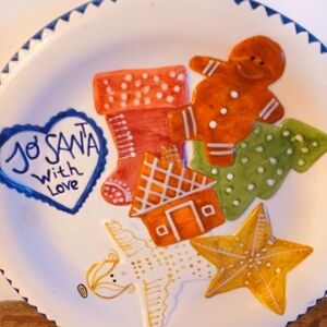 Vintage Bath and body works Santa Plate